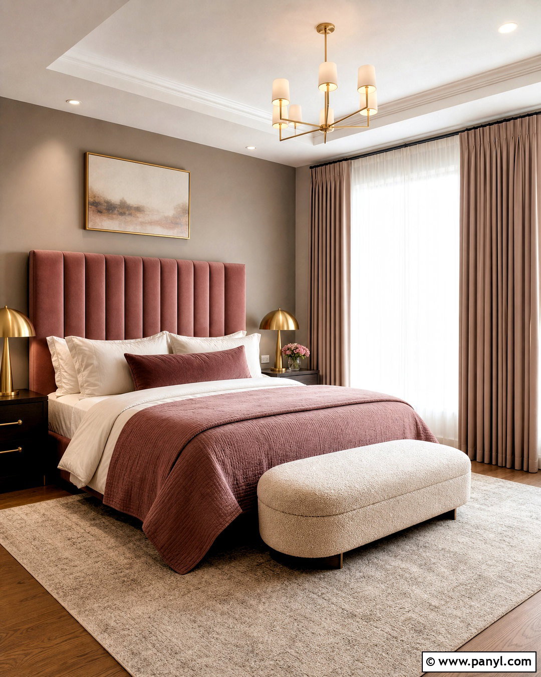 Dusty Pink Bedroom With Velvet - 20 dusty pink bedroom ideas