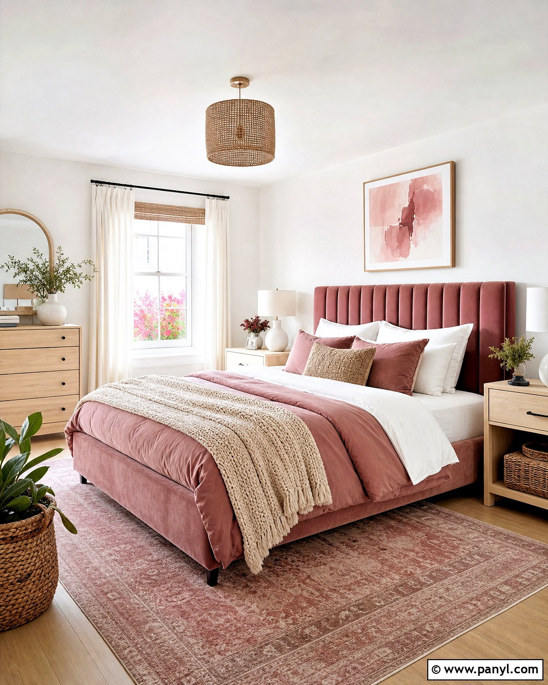 Dusty Pink Bedroom With White Walls - 20 dusty pink bedroom ideas