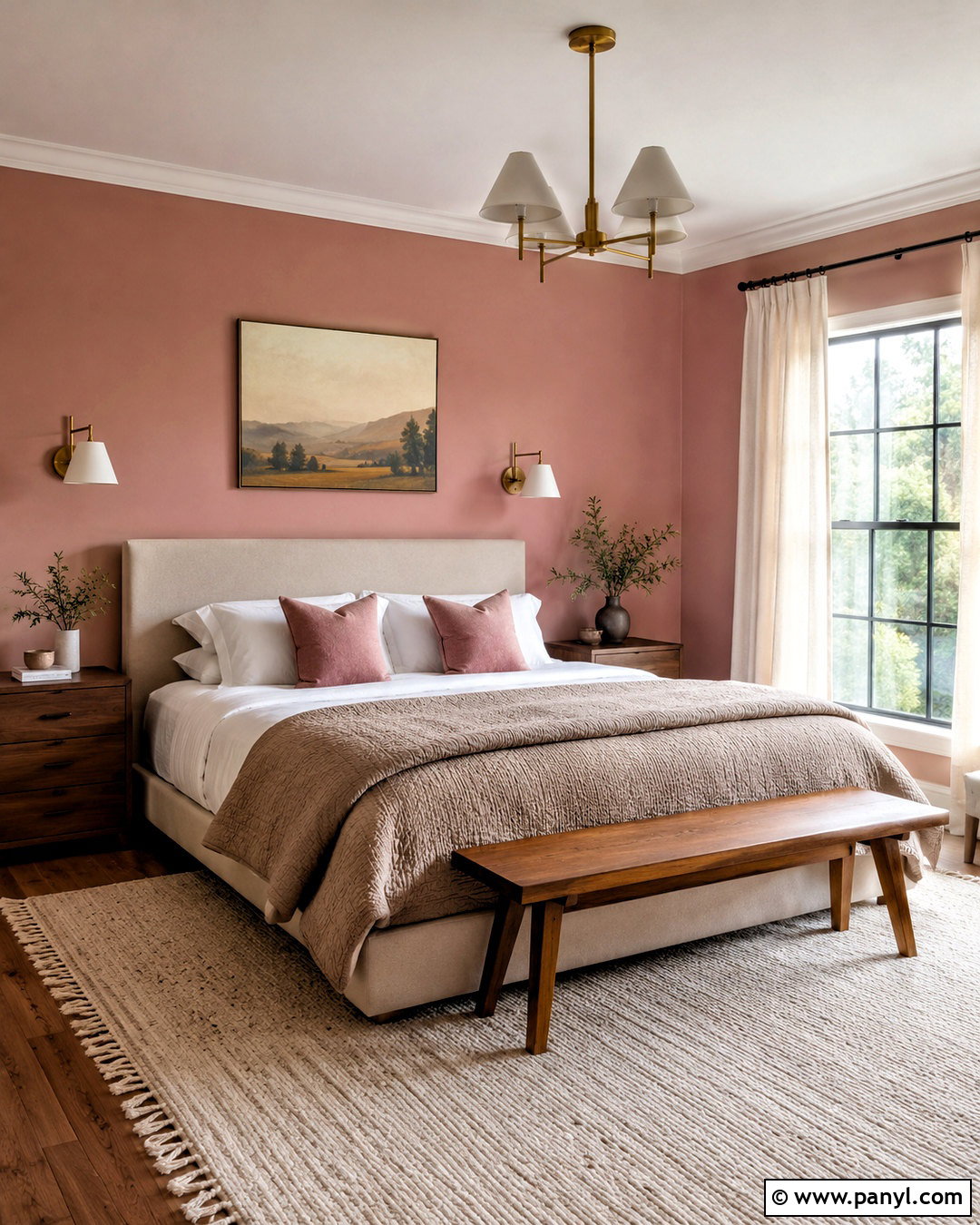Dusty Pink Bedroom - 20 pink colour room ideas