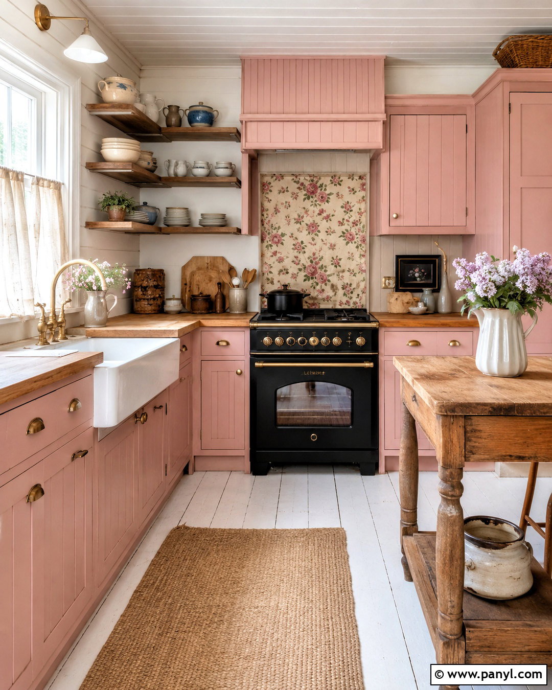 Dusty Pink Cottage Kitchen Cabinets - 20 dusty pink kitchen cabinets