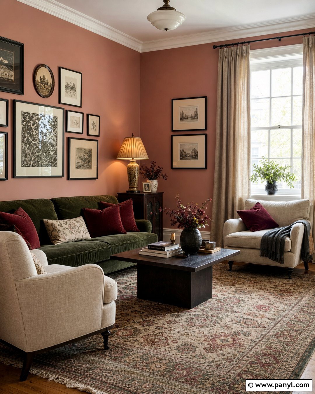 Dusty Pink Drawing Room Wall Colour - 30 drawing room wall colour ideas