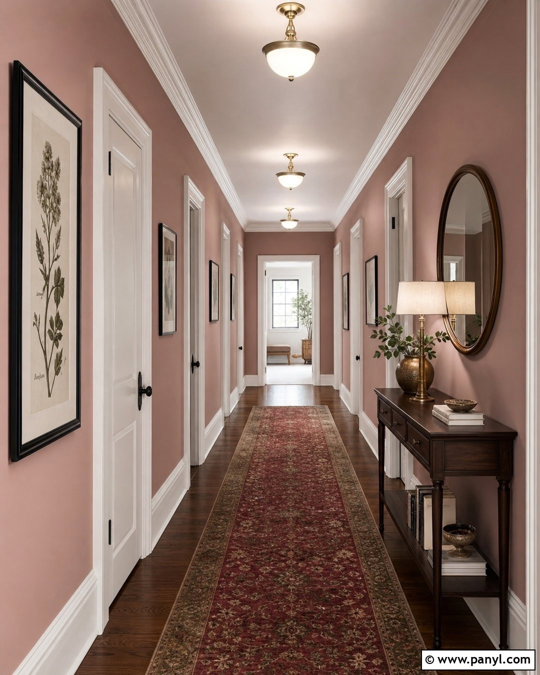 Dusty Pink Hallway Walls - 35 dusty pink walls