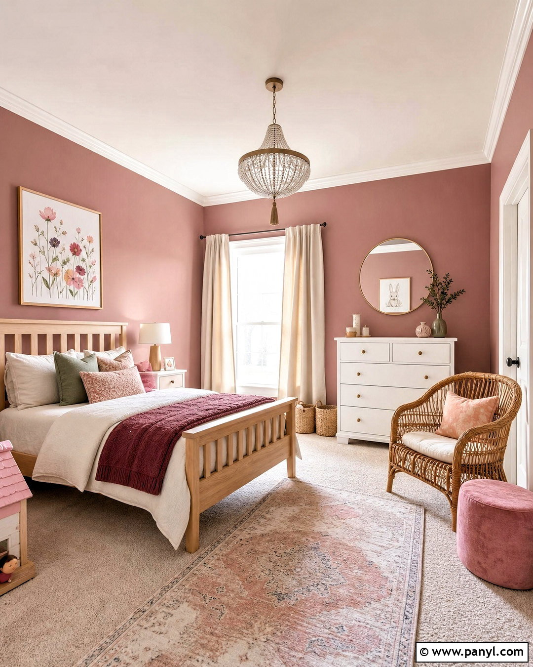 Dusty Pink Kids Room - 20 kids room paint colors