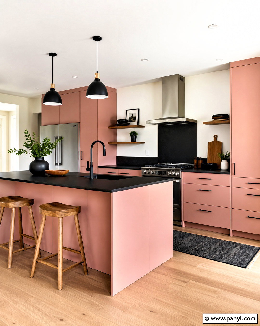 Dusty Pink Kitchen Cabinets With Black Countertops - 20 dusty pink kitchen cabinets