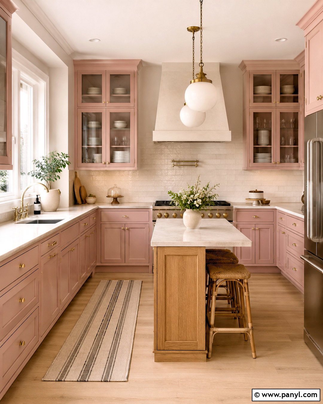 Dusty Pink Kitchen Cabinets With Glass Doors - 20 dusty pink kitchen cabinets