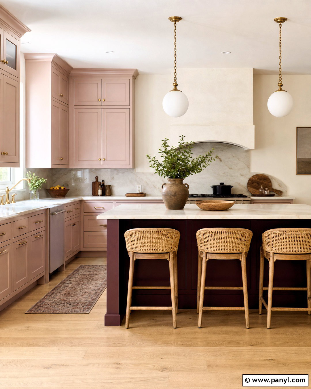 Dusty Pink Kitchen Color Scheme - 20 kitchen colors schemes paint ideas