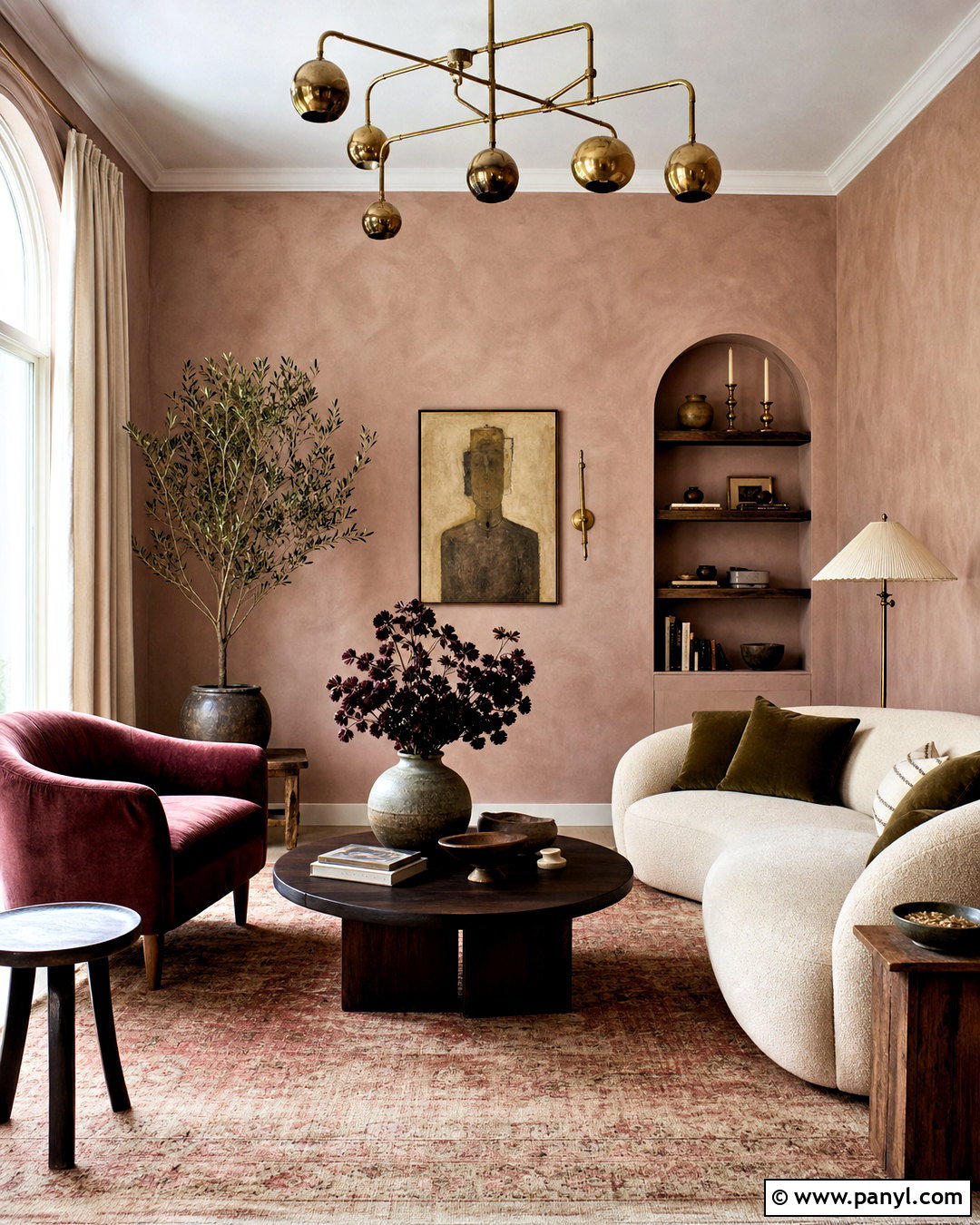 Dusty Pink Limewash Palette - 20 limewash color palette ideas