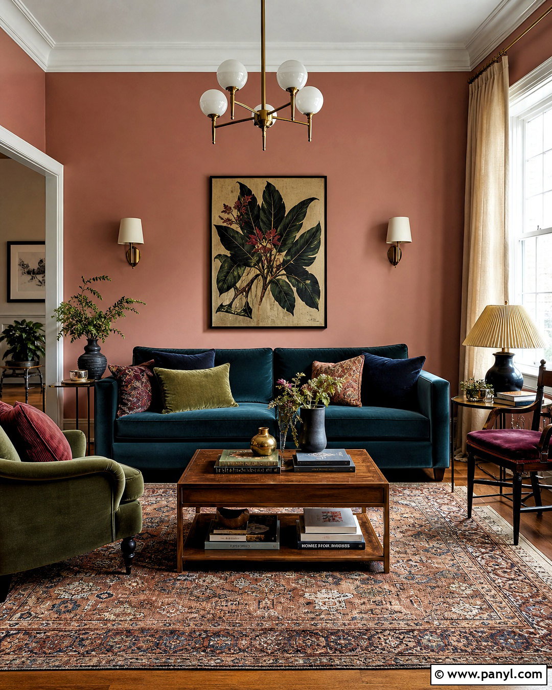 Dusty Pink Living Room Walls - 20 home wall painting ideas living rooms