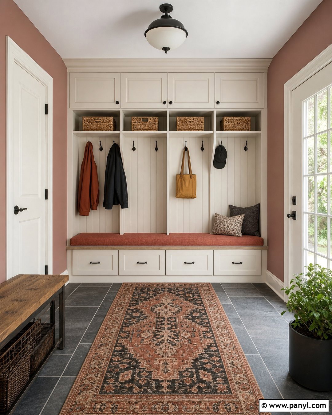 Dusty Pink Mudroom Walls - 35 dusty pink walls