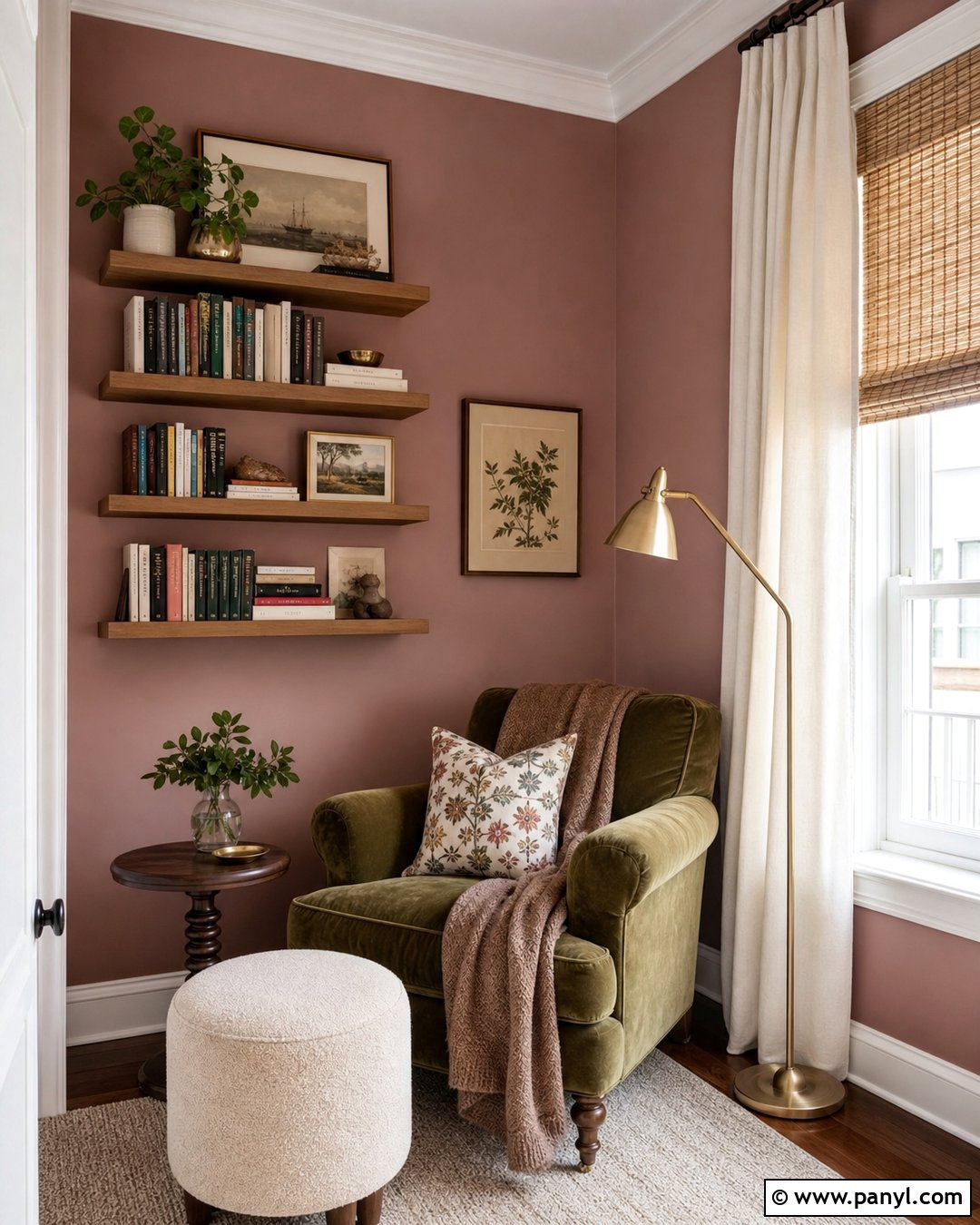 Dusty Pink Reading Nook Walls - 35 dusty pink walls