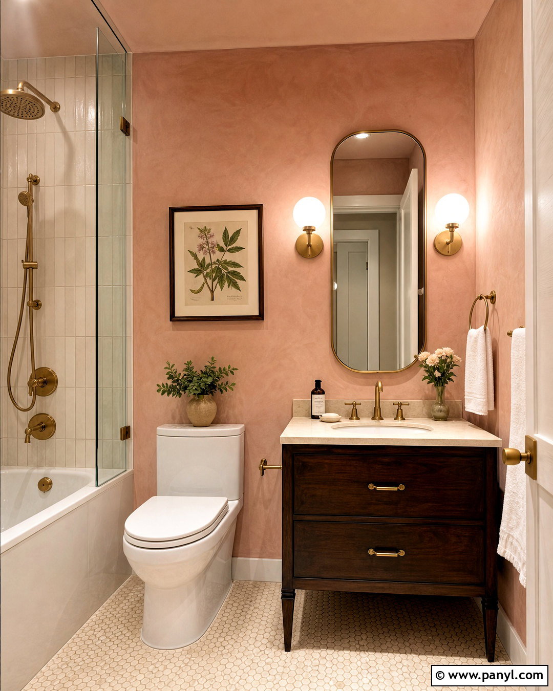 Dusty Pink Small Bathroom - 20 small bathroom color ideas paint ideas
