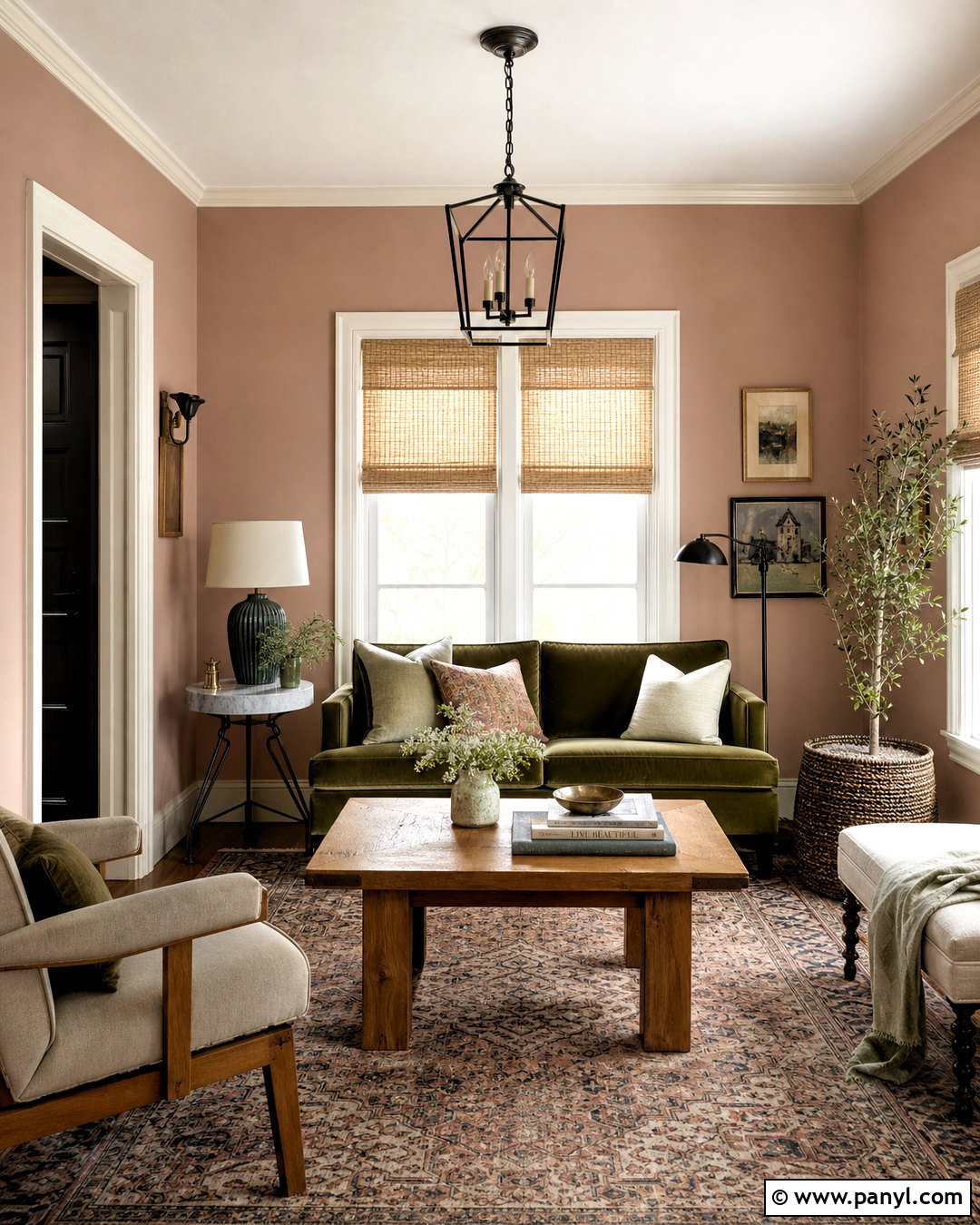 Dusty Pink Small Living Room - 20 small living room paint color ideas