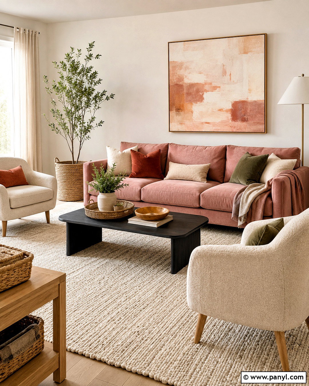 Dusty Pink Sofa Living Room - 20 dusty pink living room ideas