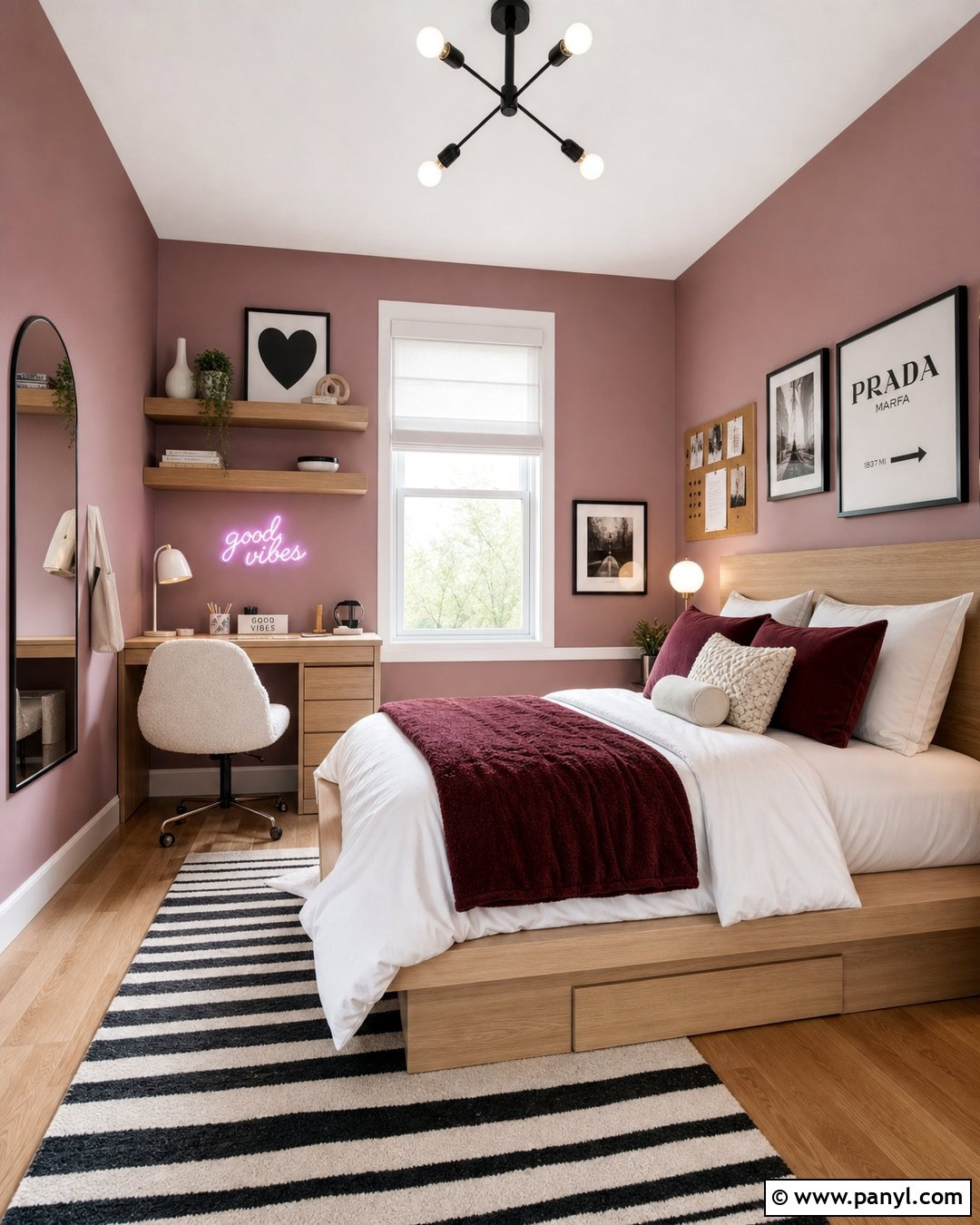 Dusty Pink Teen Bedroom Walls - 35 dusty pink walls