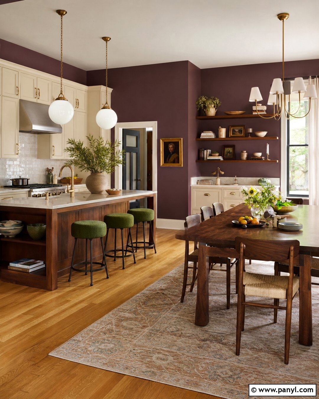 Dusty Plum Kitchen Walls - 35 Kitchen Color Ideas For Walls