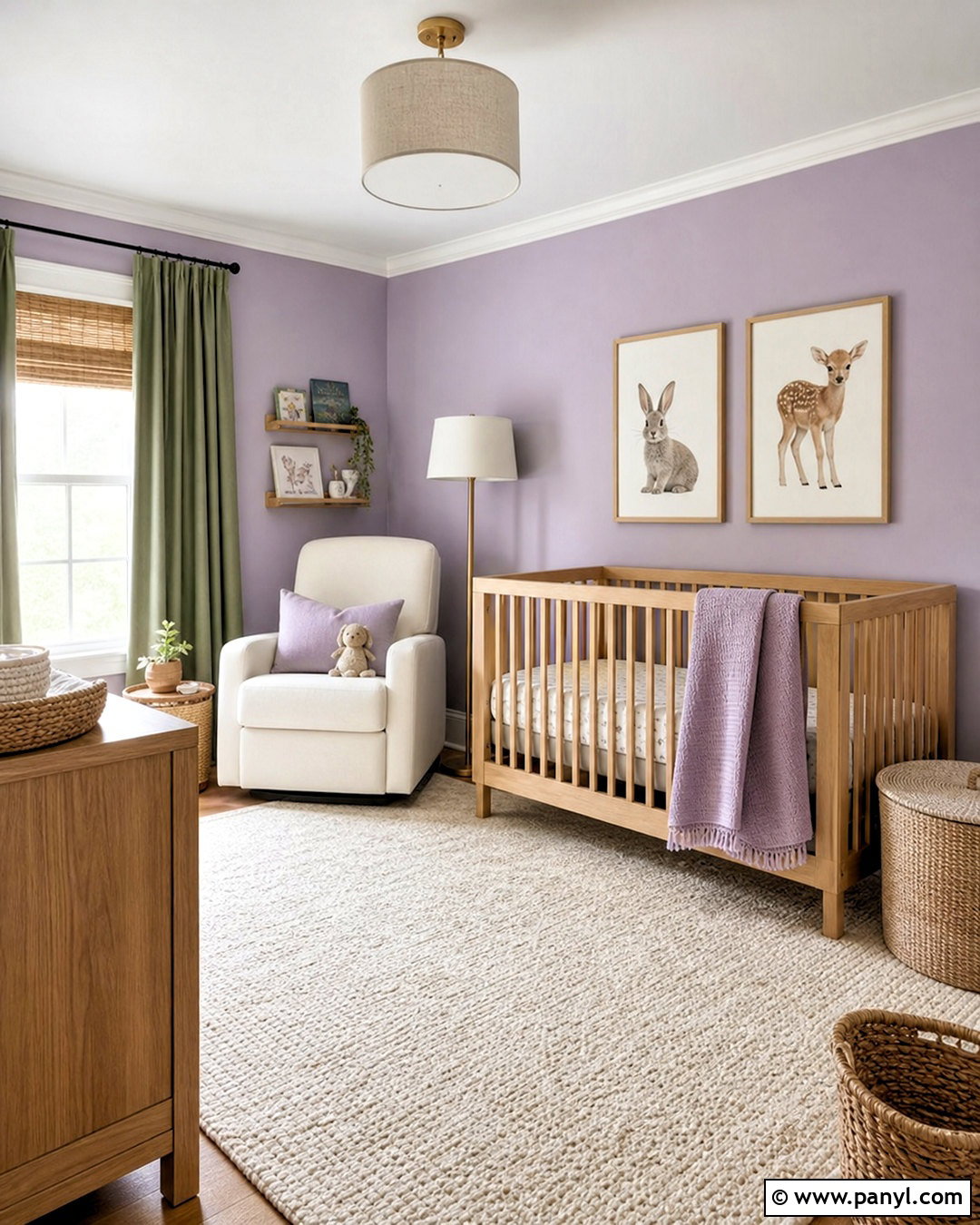 Dusty Purple Nursery - 20 purple room paint ideas