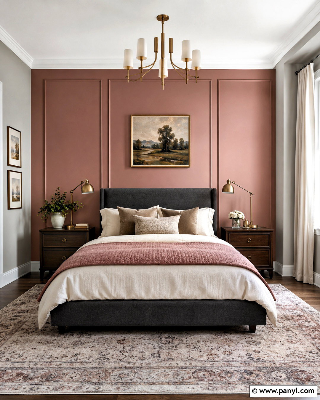 Dusty Rose Accent Wall - 20 accent wall colors that go with gray ideas