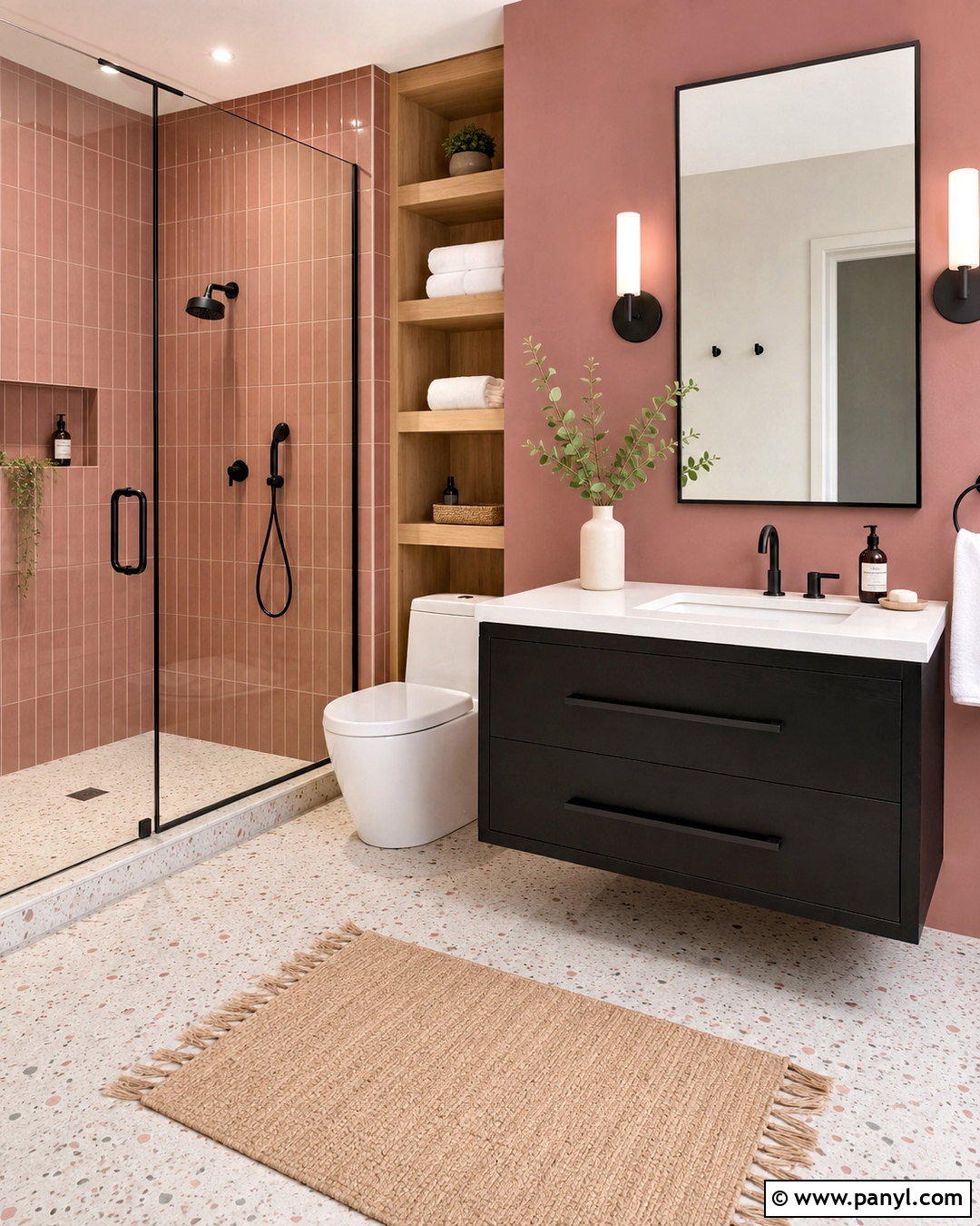 Dusty Rose And Matte Black - 20 dusty rose color palette ideas
