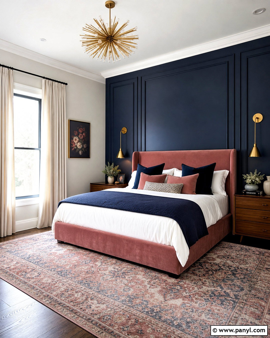 Dusty Rose And Navy Bedroom - 20 dusty rose bedroom ideas