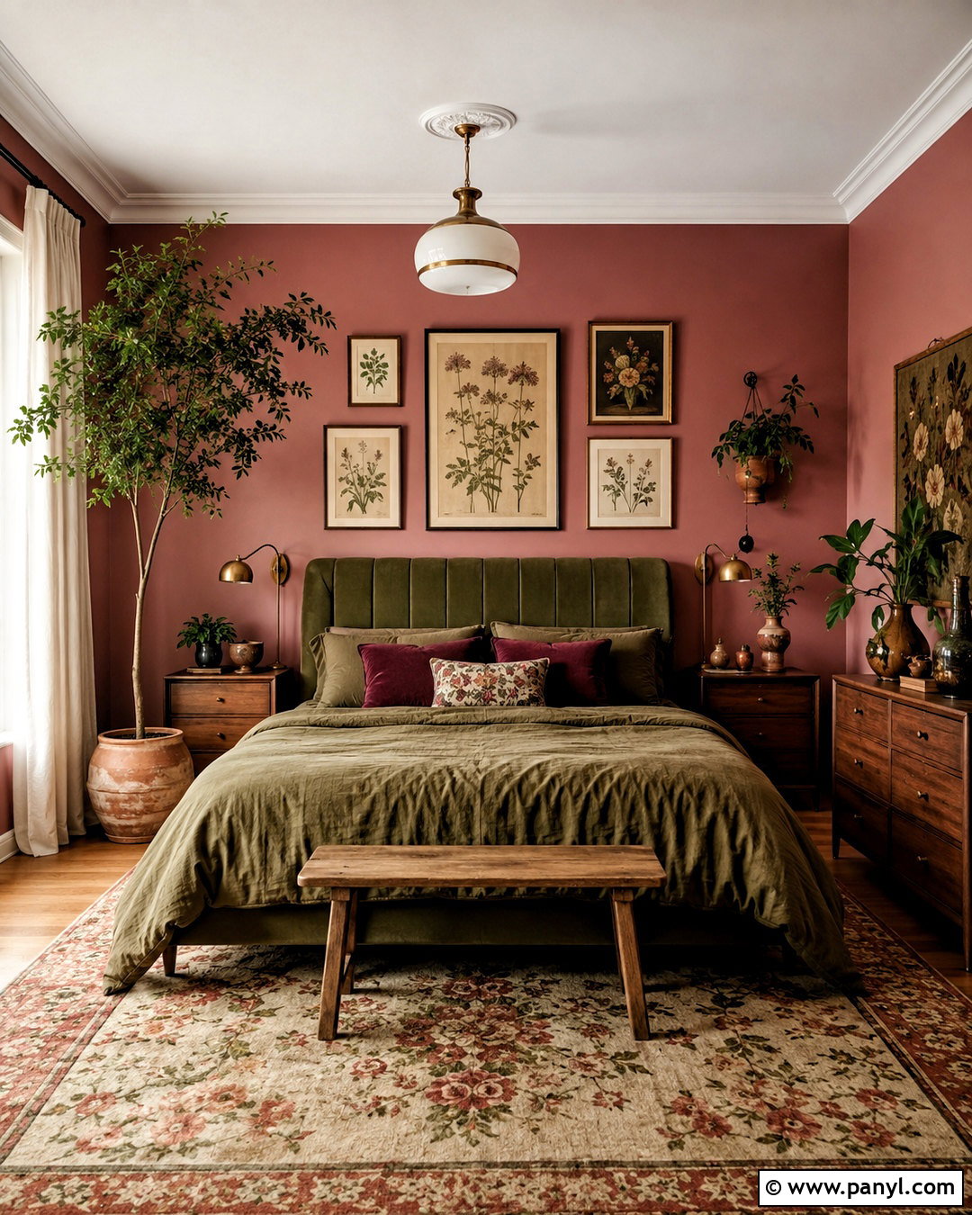 Dusty Rose And Olive Green Bohemian Color Scheme - 20 bohemian color scheme ideas