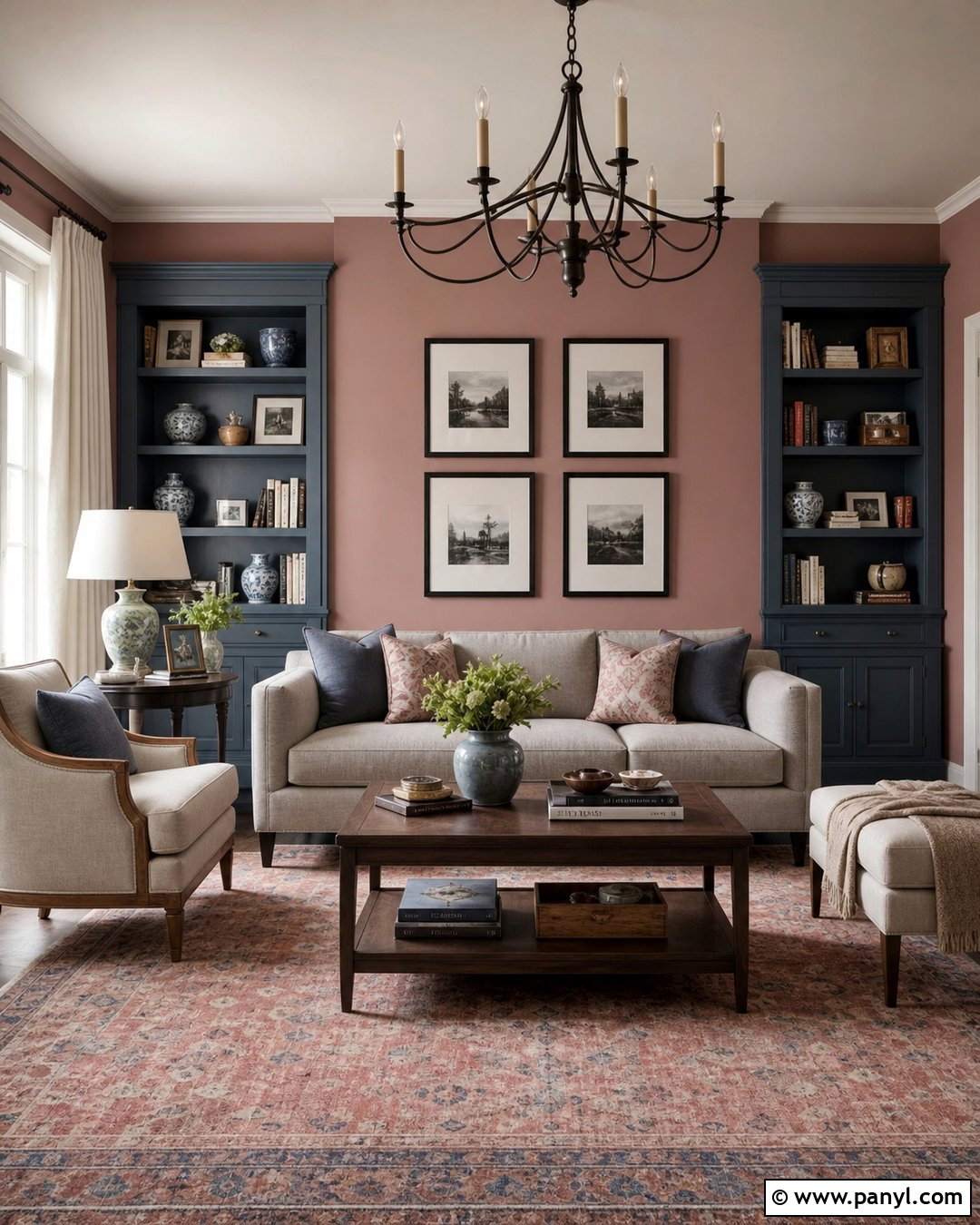 Dusty Rose And Slate Blue Walls - 20 Pink And Blue Wall Colors