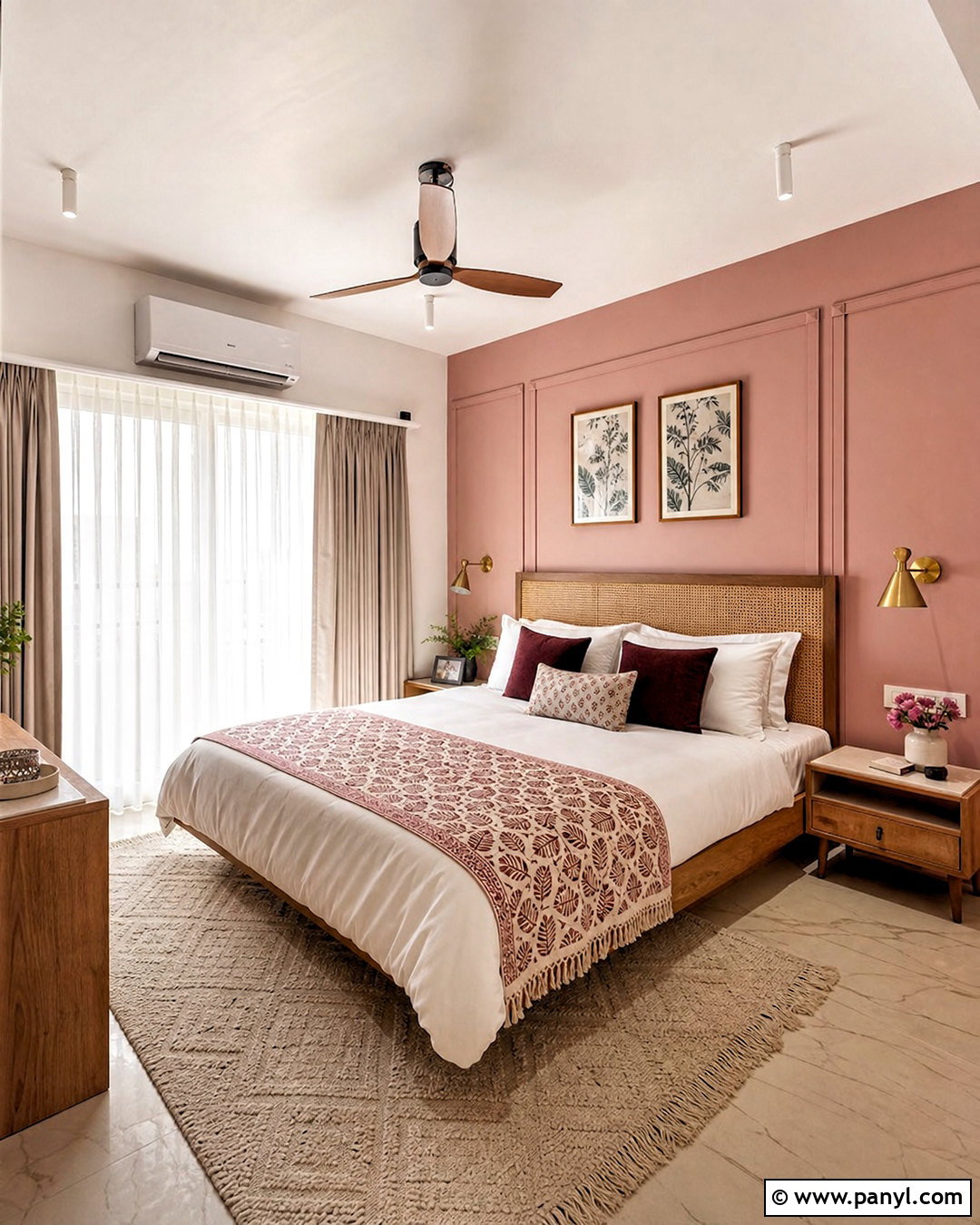 Dusty Rose And Warm White Bedroom Paint Colors - 20 home paint colors interior indian ideas