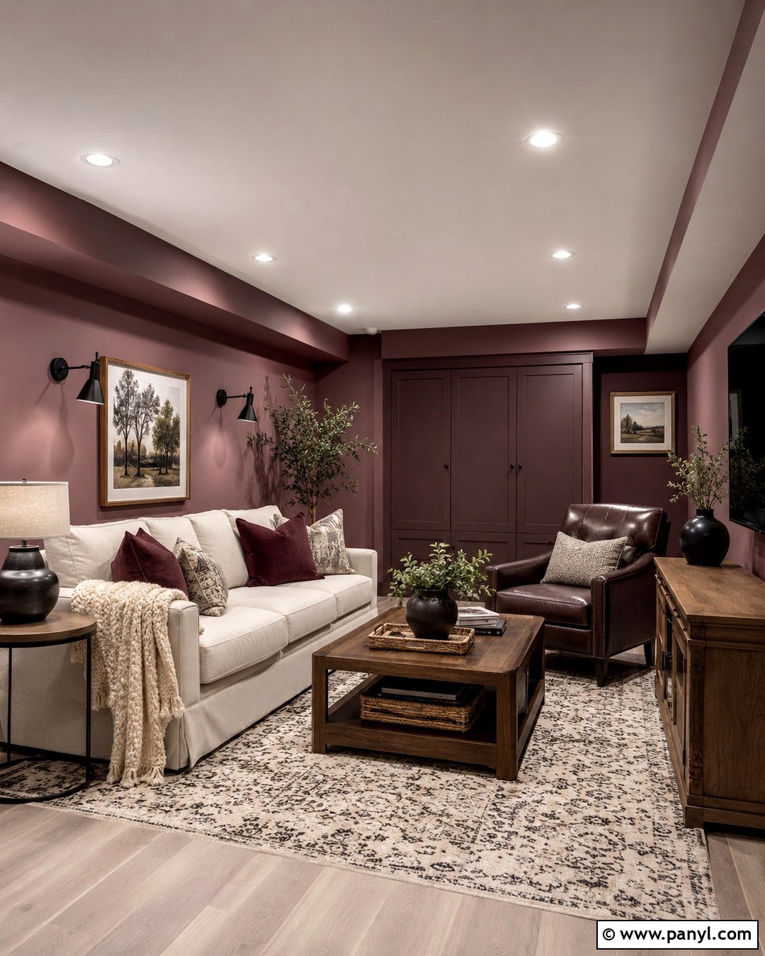 Dusty Rose Basement Wall Color - 20 Wall Color For Basement Ideas