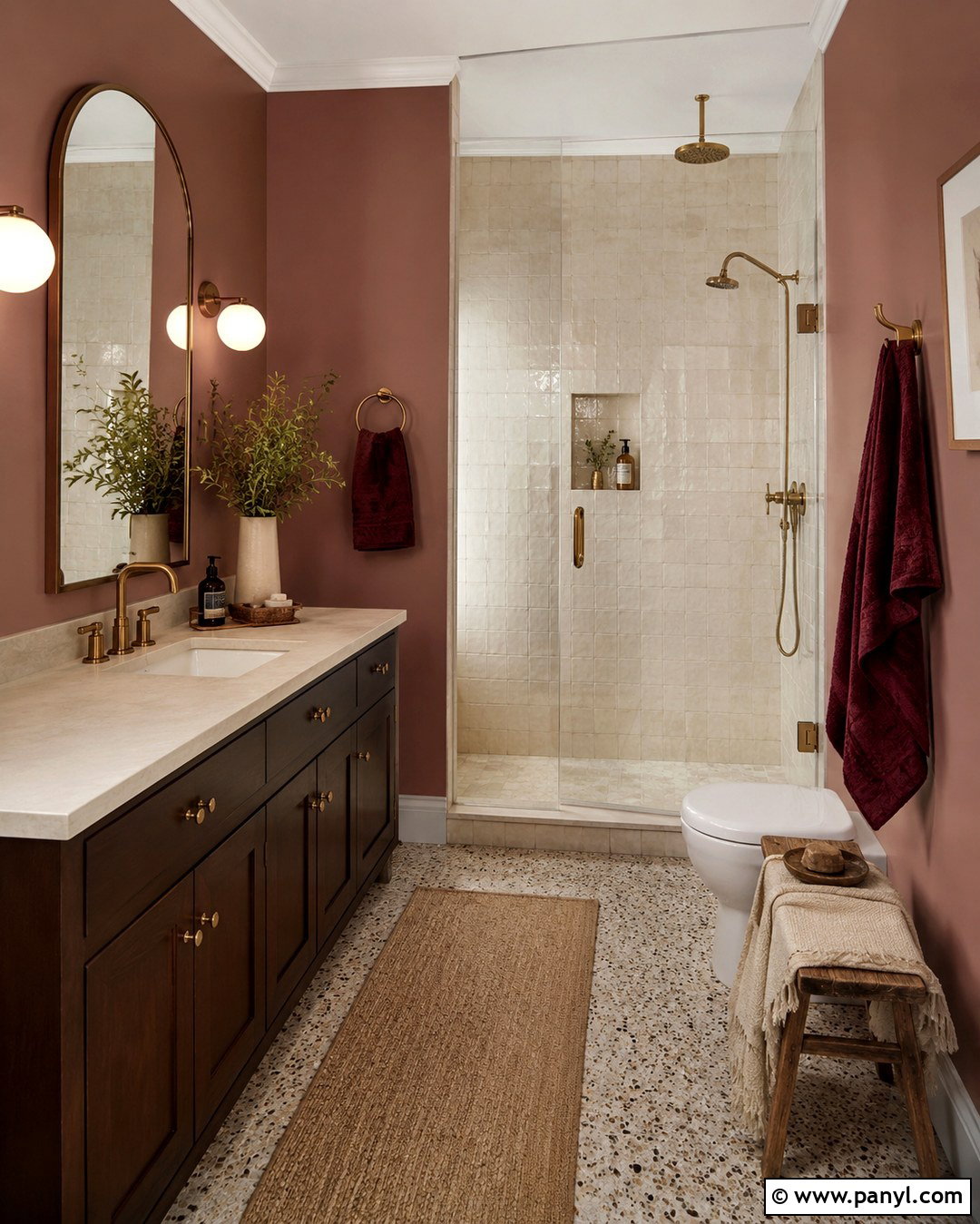 Dusty Rose Bathroom Walls - 20 Fun Bathroom Wall Colors