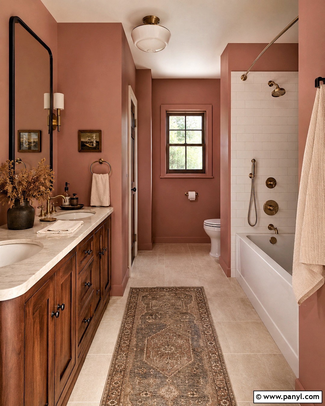 Dusty Rose Bathroom Walls - 40 bathroom wall color ideas