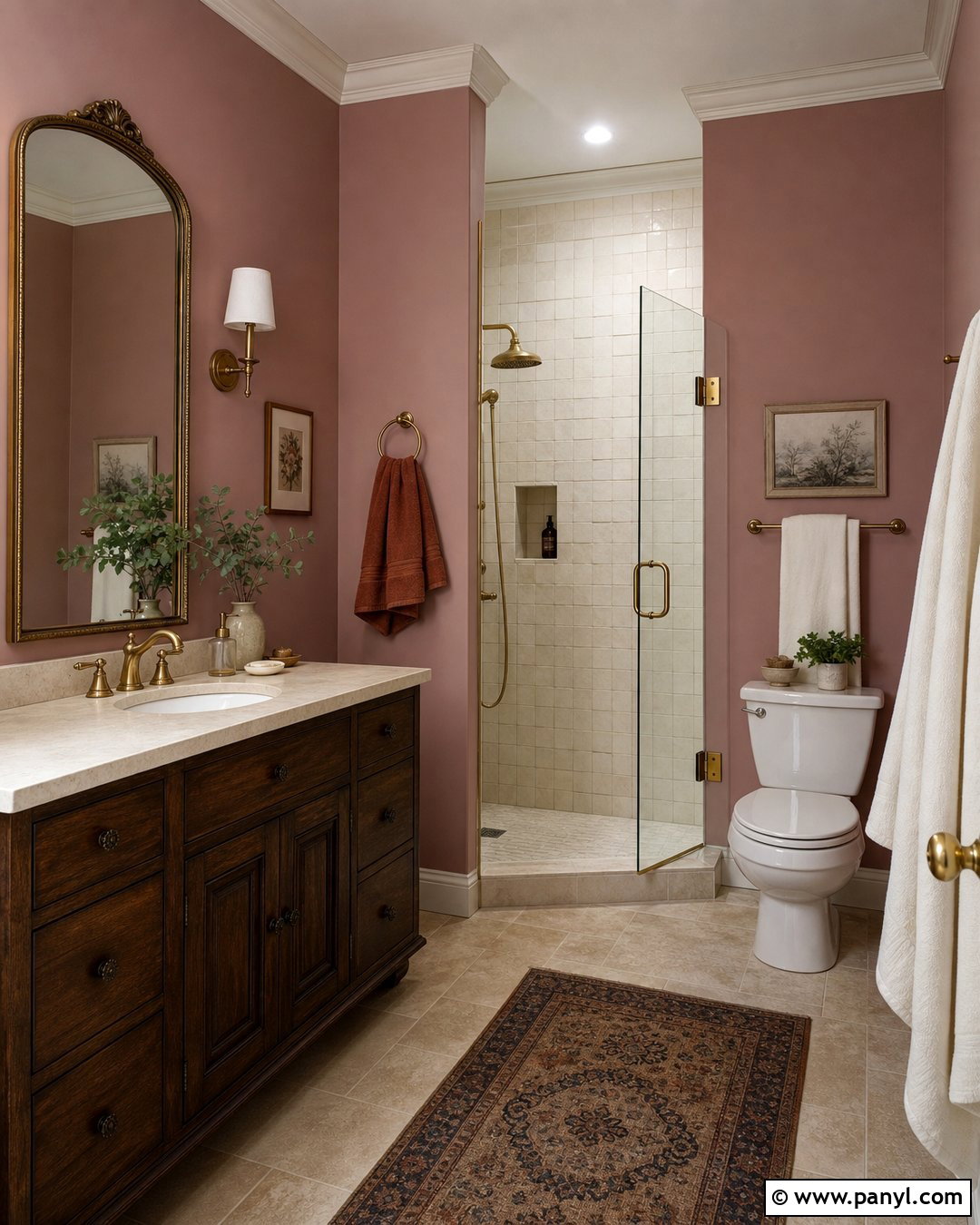 Dusty Rose Bathroom Walls - 20 Best Colors For Bathroom Walls