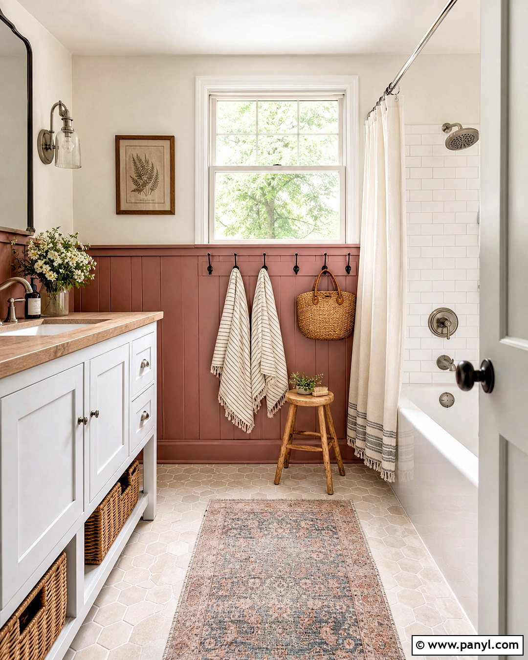 Dusty Rose Bathroom With Beadboard - 20 dusty rose bathroom ideas