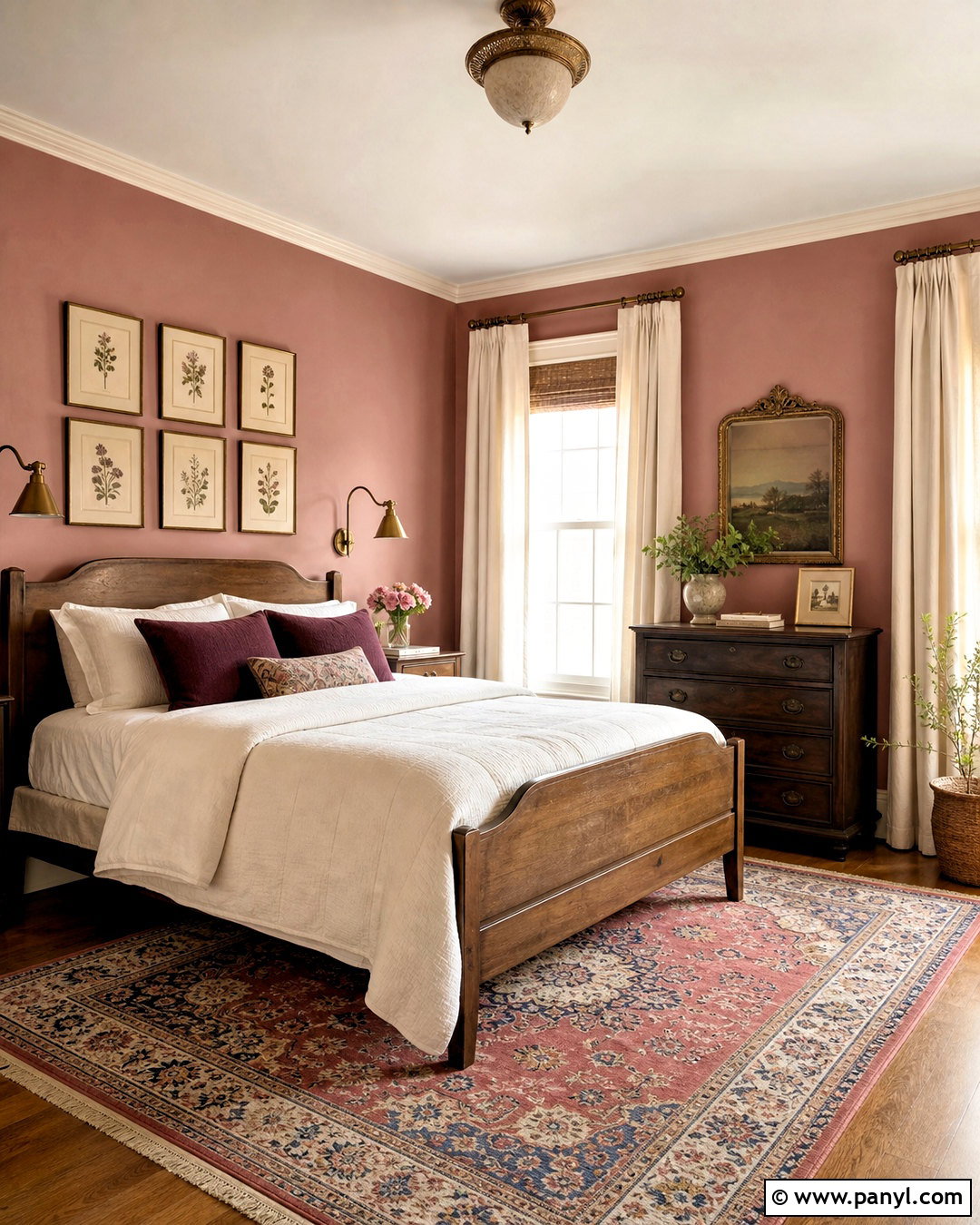 Dusty Rose Bedroom - 20 light bedroom colors