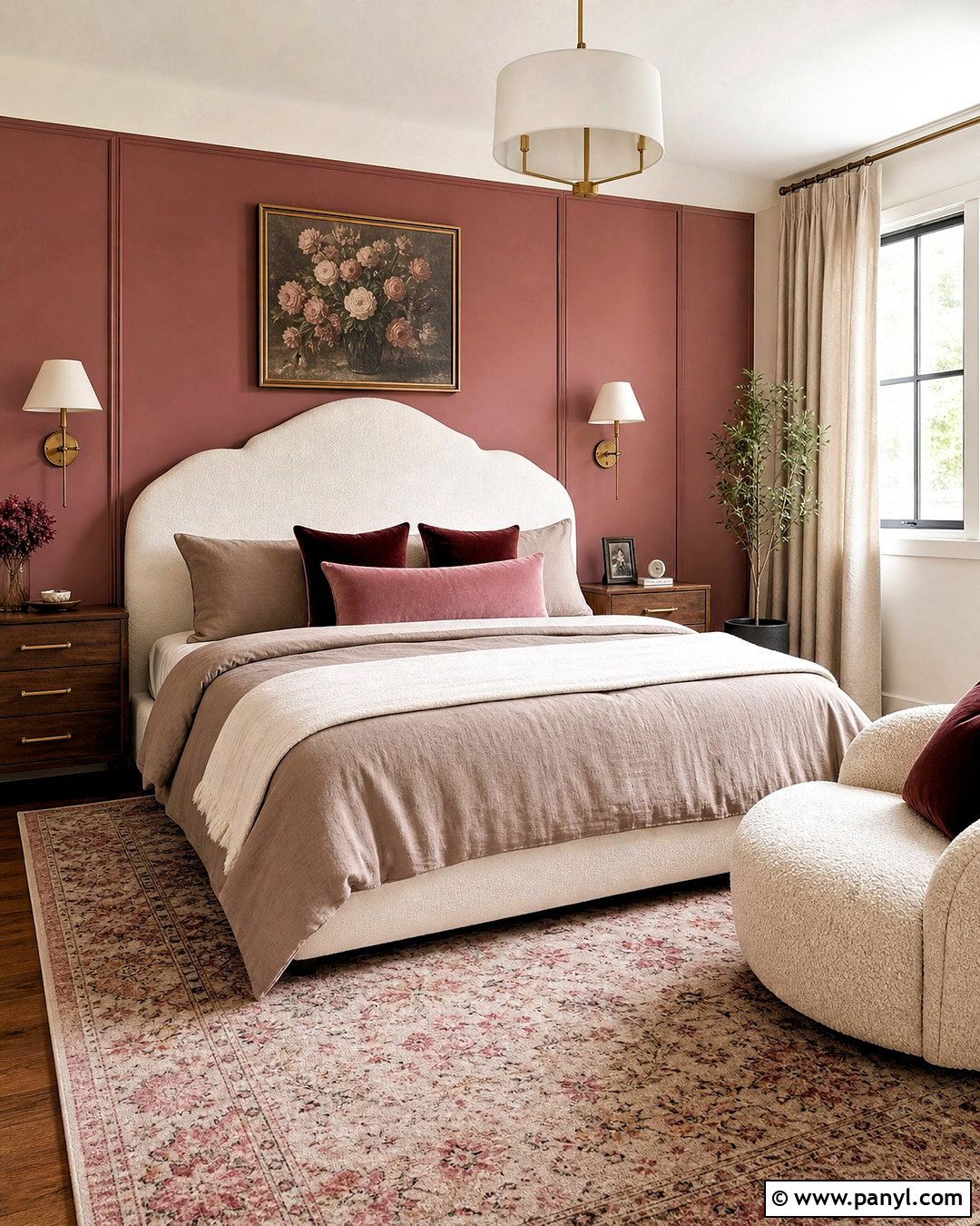 Dusty Rose Bedroom Accent Wall - 20 bedroom accent wall paint colors