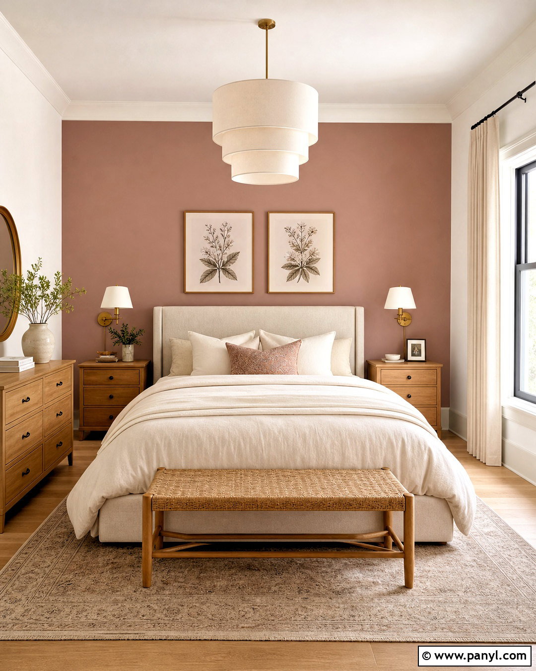 Dusty Rose Bedroom Accent Wall - 20 dusty rose bedroom ideas