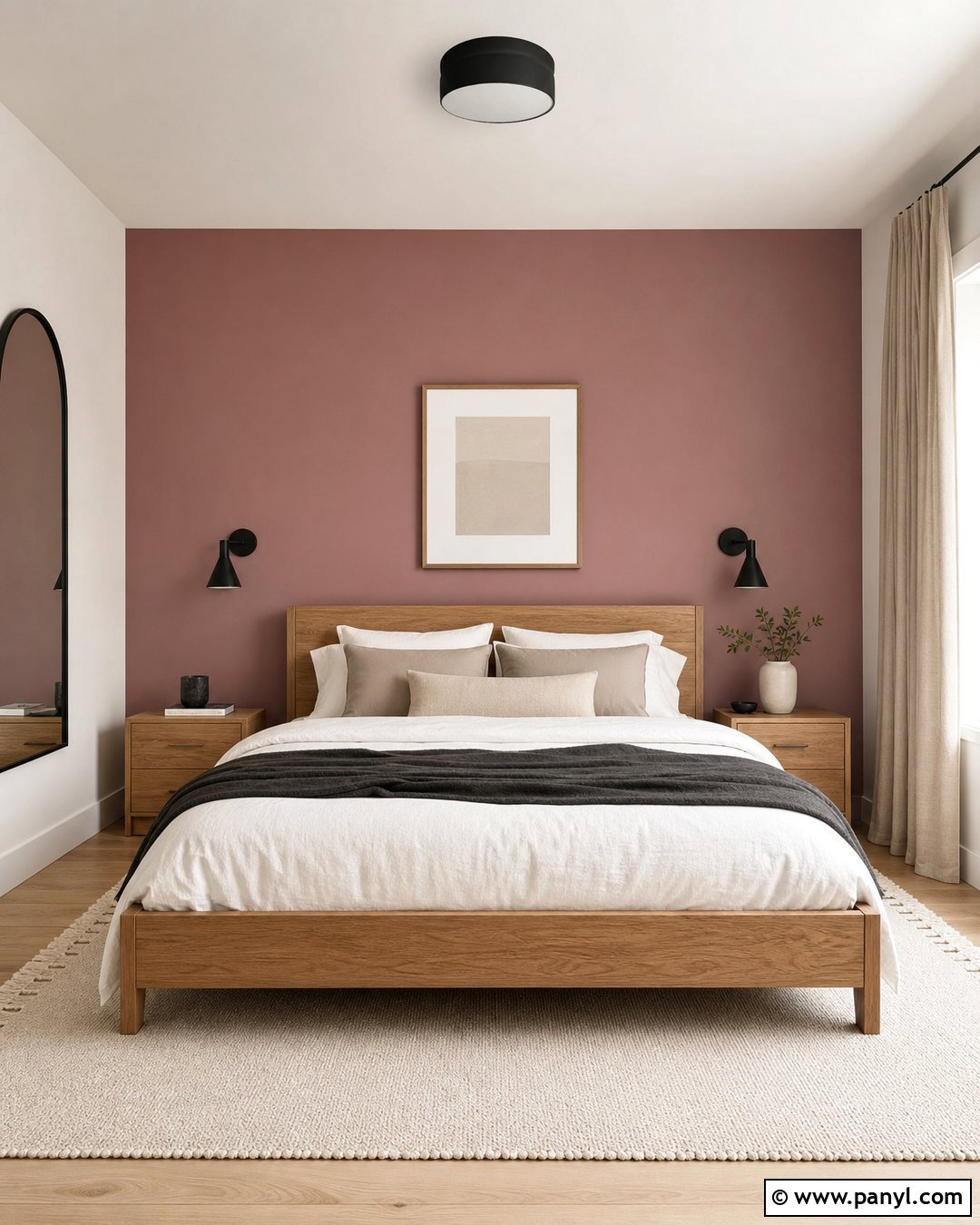 Dusty Rose Bedroom Accent Wall - 35 Dusty Rose Wall Paint Ideas