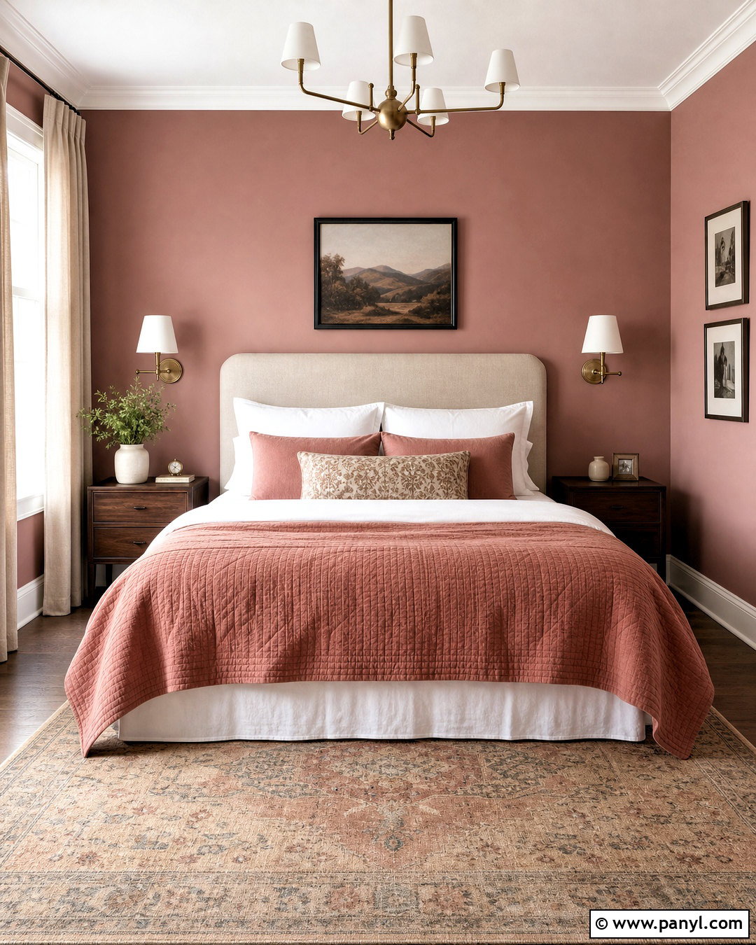 Dusty Rose Bedroom Wall - 20 pink wall painting ideas