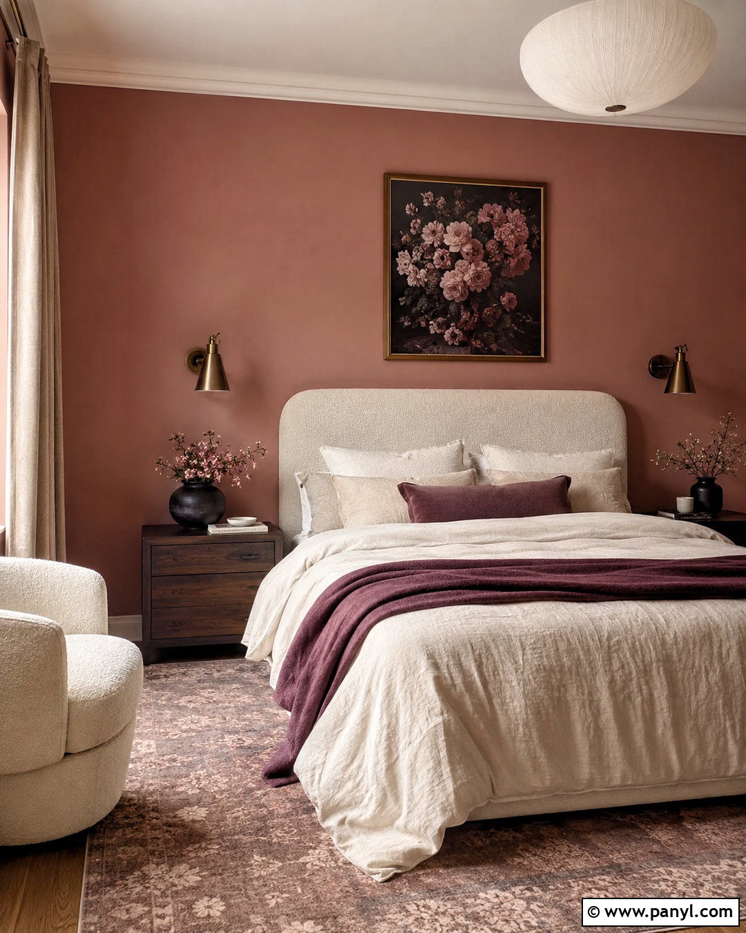 Dusty Rose Bedroom Walls - 35 Wall Paint Bedroom Ideas