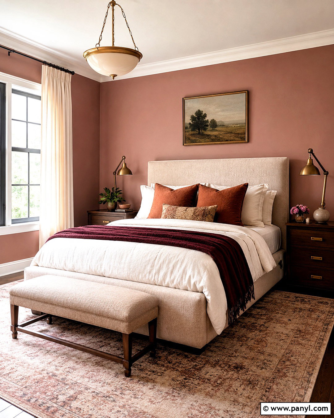 Dusty Rose Bedroom Walls - 20 color for bedroom walls