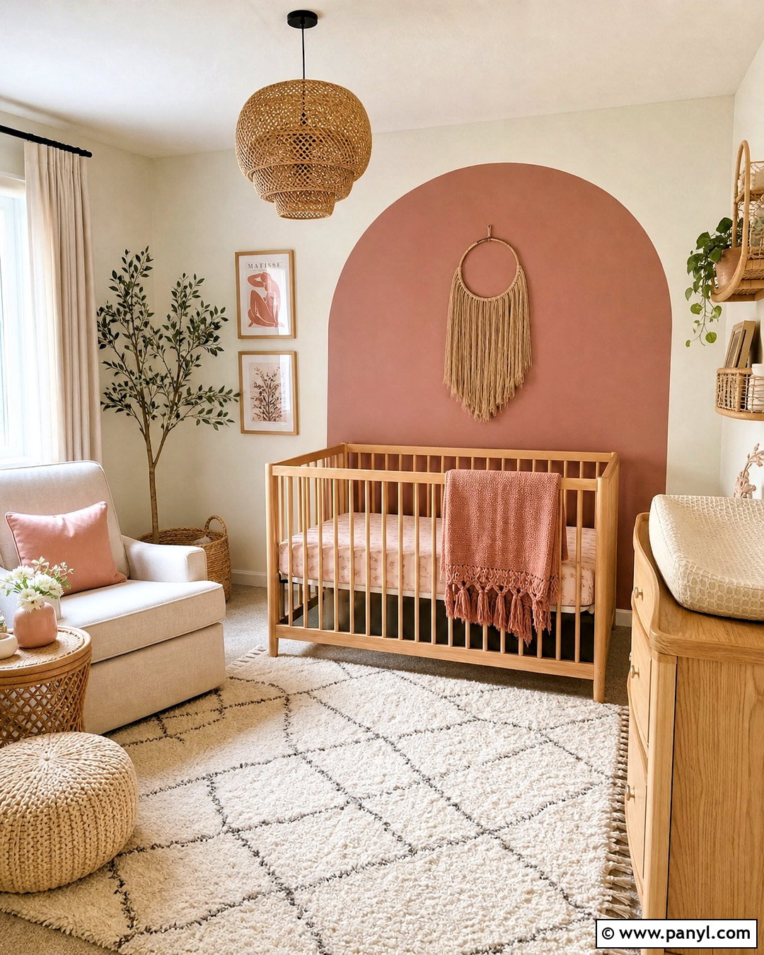Dusty Rose Boho Nursery - 20 dusty rose nursery ideas