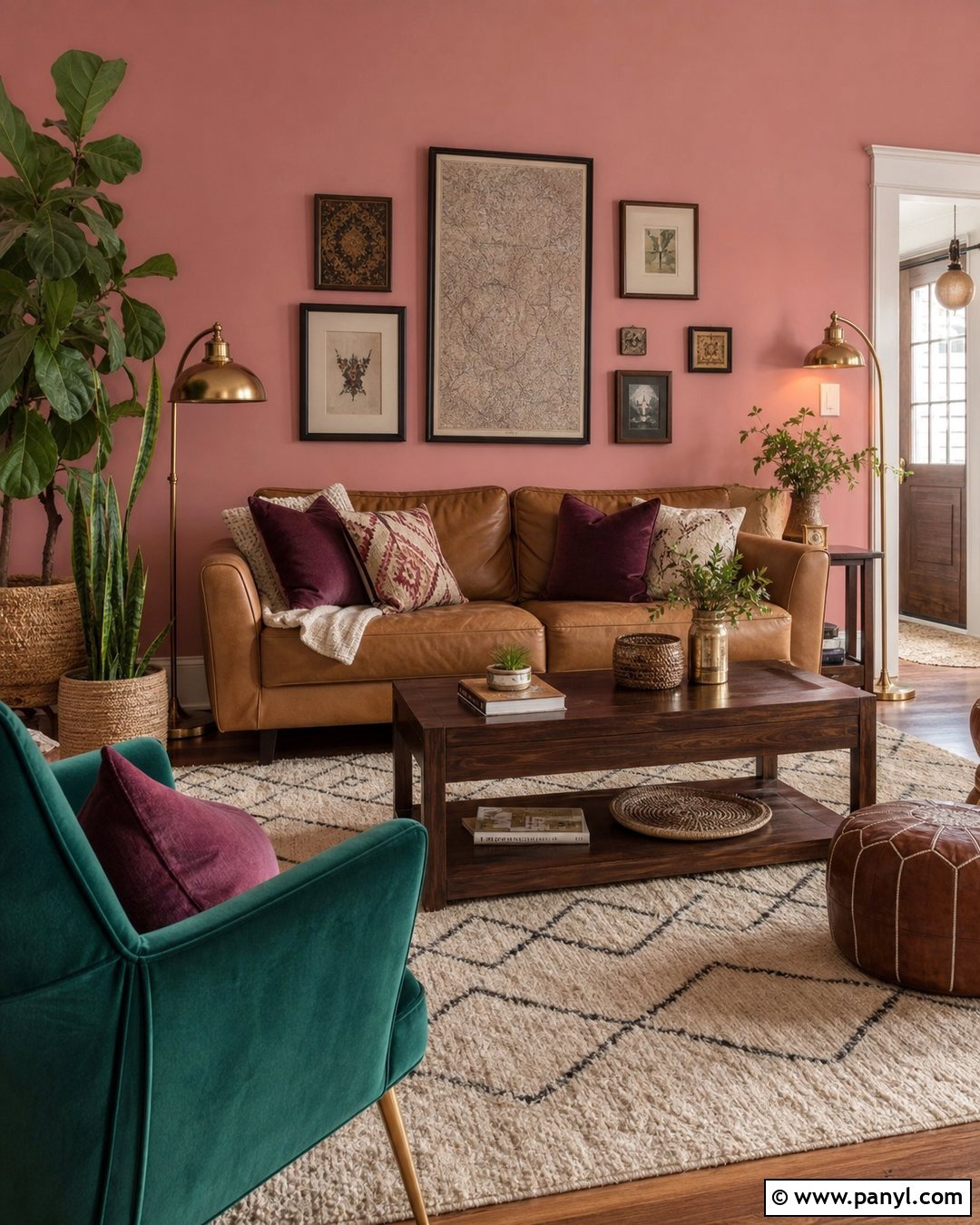 Dusty Rose Boho Walls - 30 Boho Wall Colors