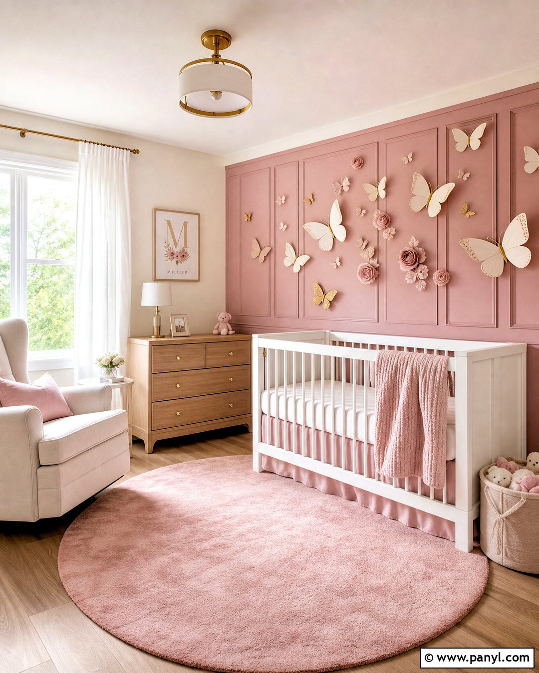 Dusty Rose Butterfly Nursery - 20 dusty rose nursery ideas
