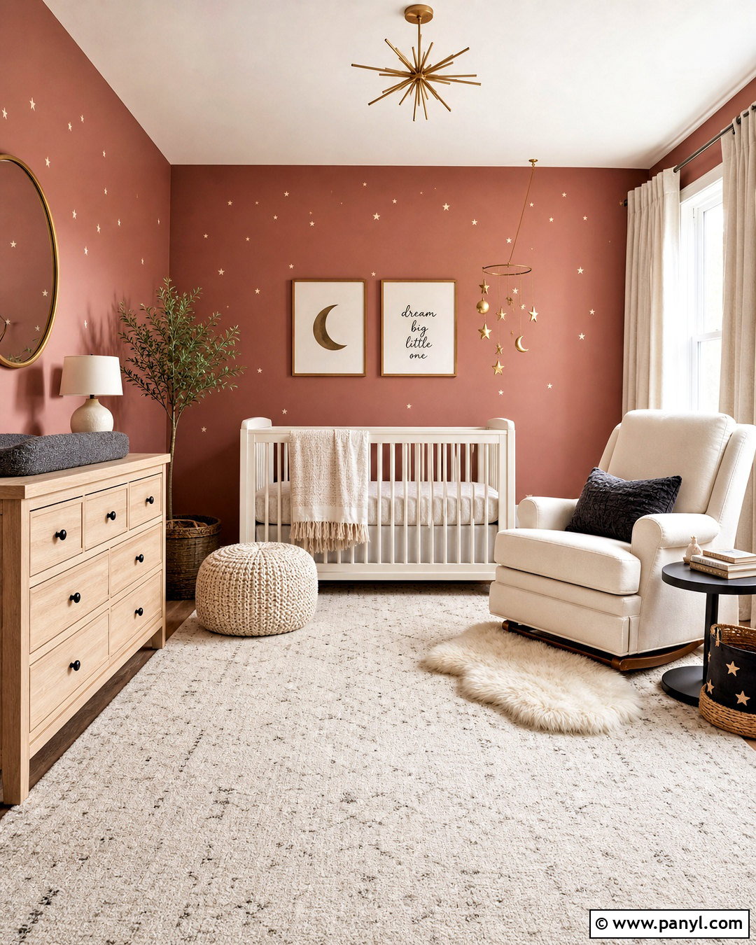 Dusty Rose Celestial Nursery - 20 dusty rose nursery ideas