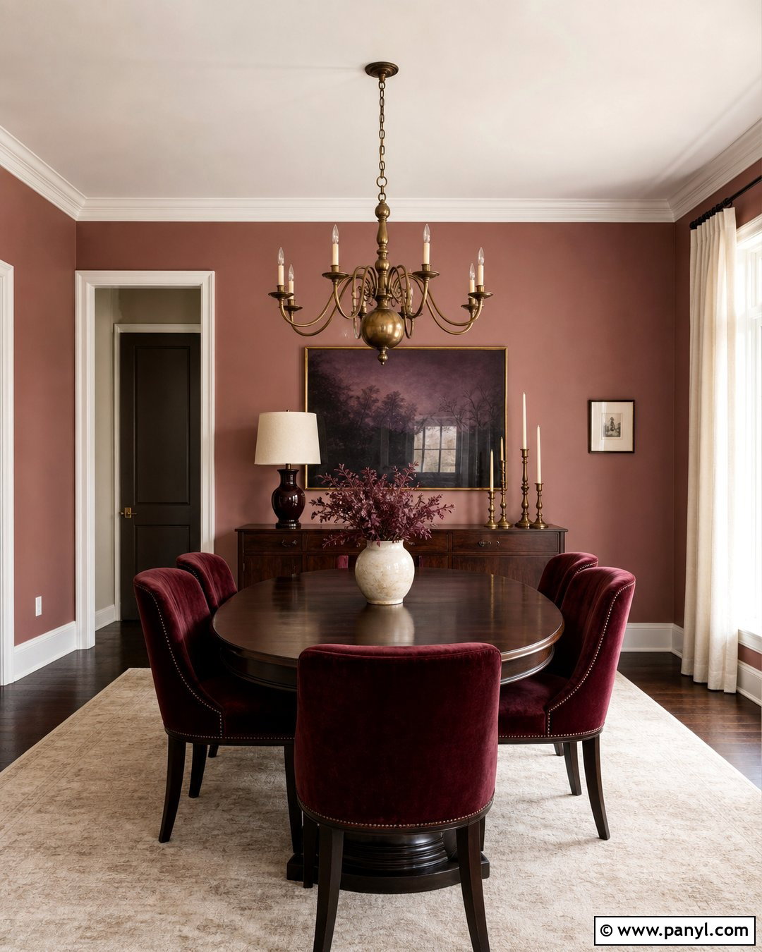 Dusty Rose Dining Room With Burgundy - 25 Dusty Rose Wall Color Ideas