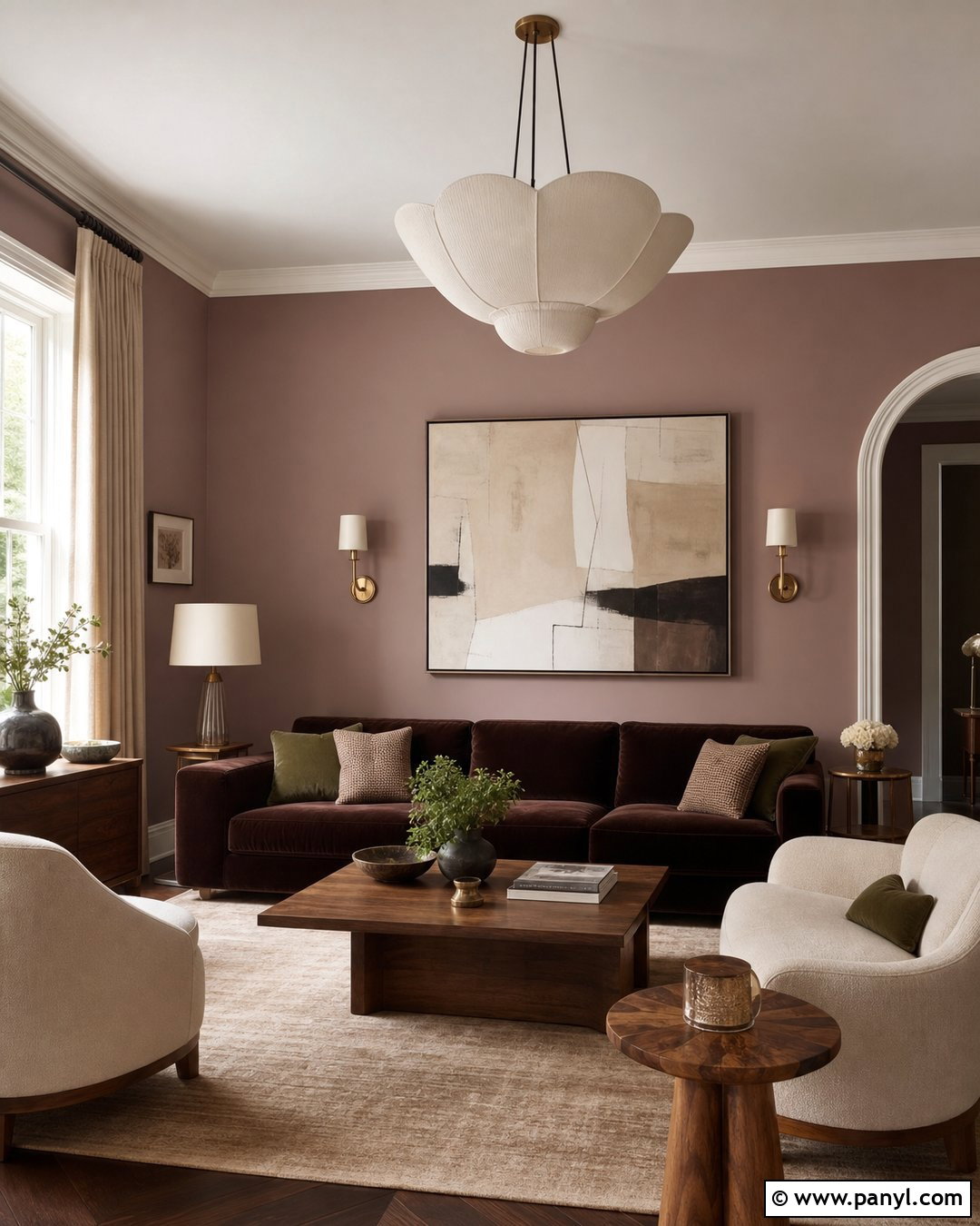 Dusty Rose Drawing Room Walls - 30 drawing room wall color ideas