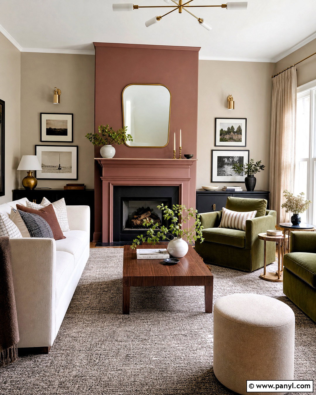 Dusty Rose Family Room Accent Wall - 20 family room accent wall paint colors