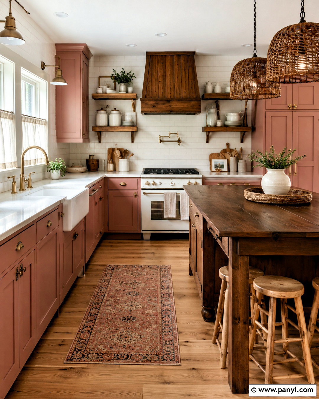 Dusty Rose Farmhouse Kitchen - 20 dusty rose kitchen ideas