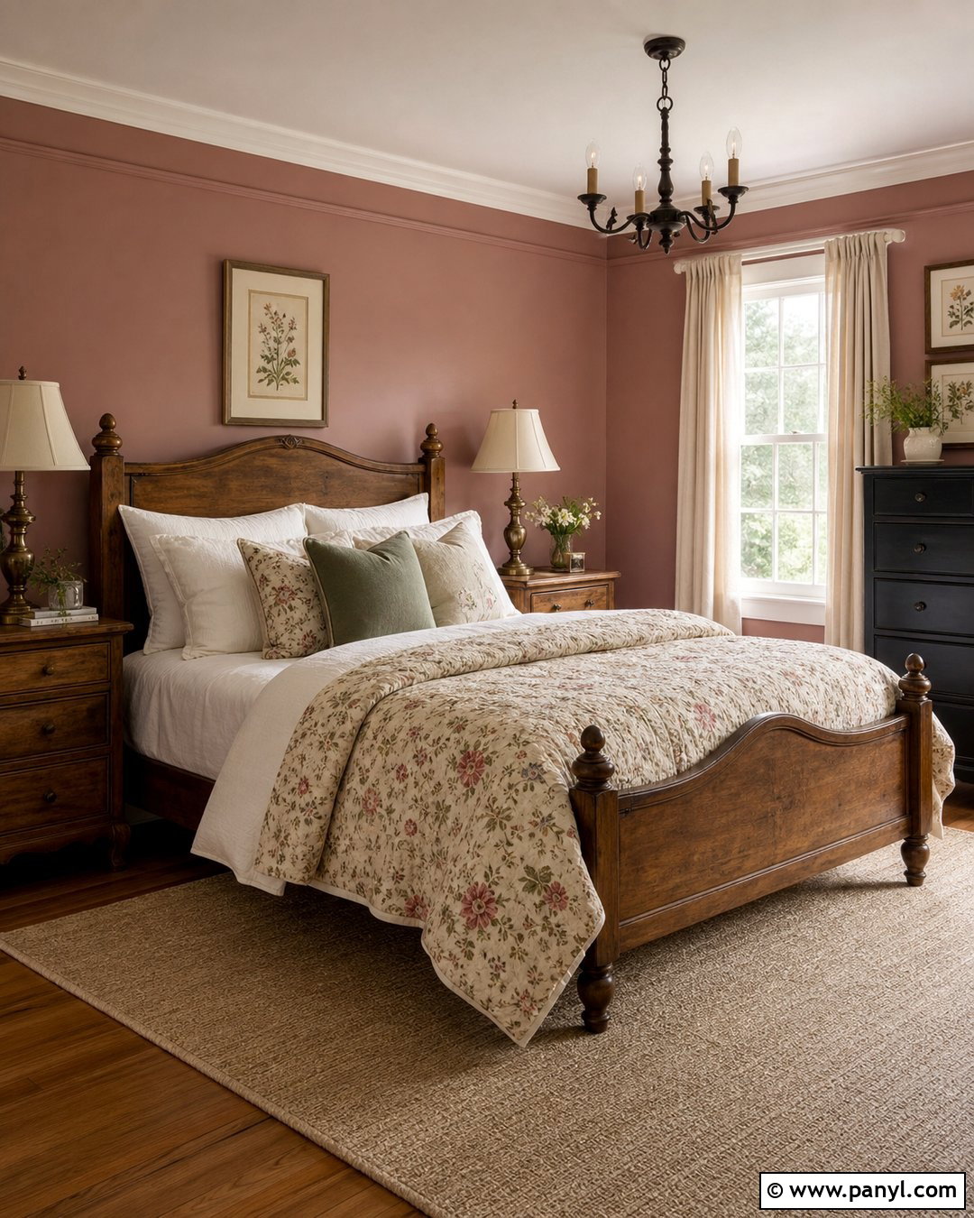 Dusty Rose Farmhouse Walls - 35 Farmhouse Wall Colors