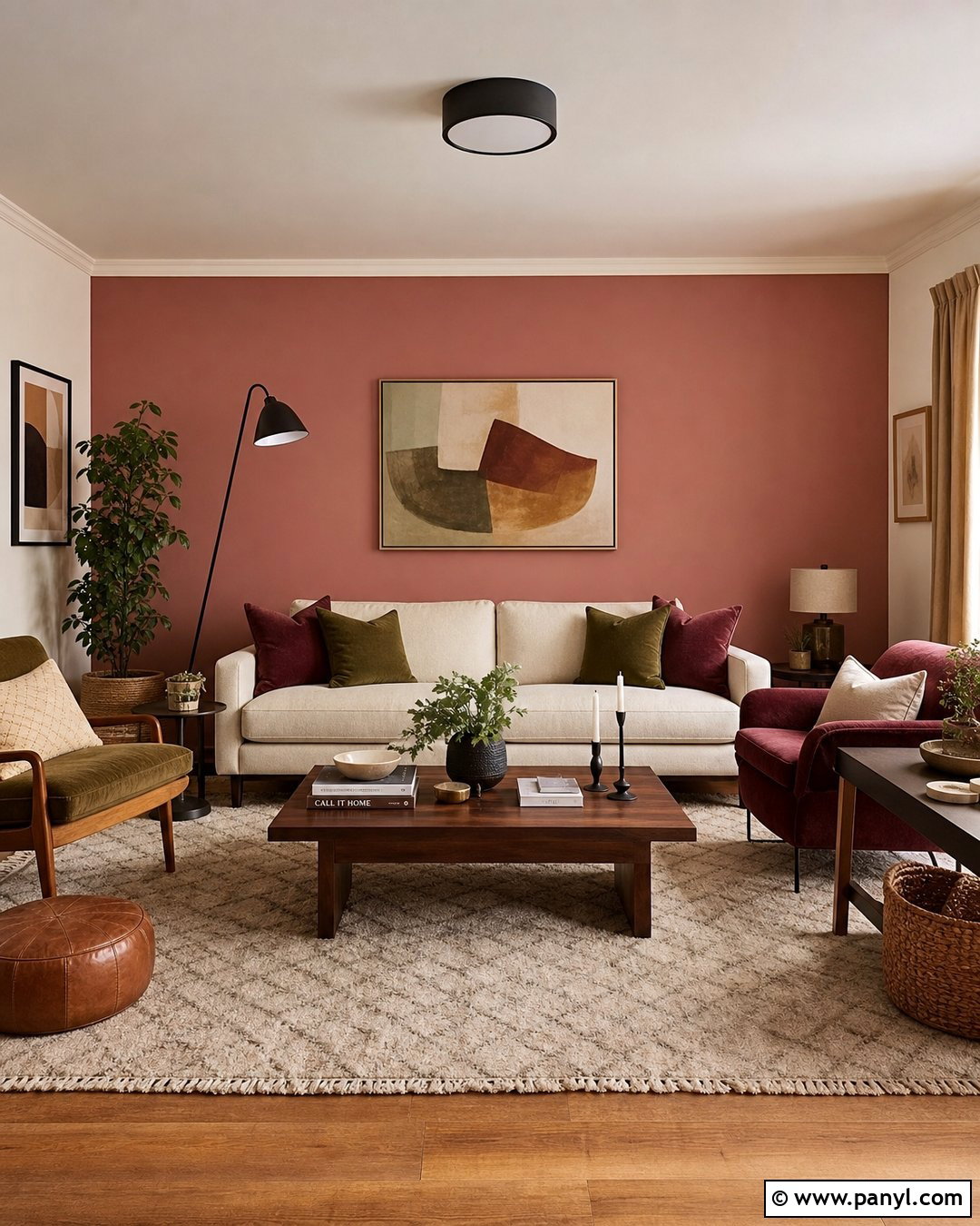 Dusty Rose Feature Wall - 30 Feature Wall Colours