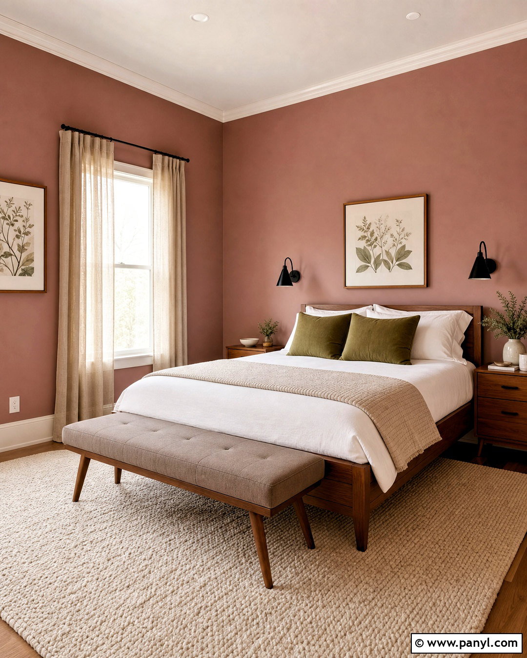 Dusty Rose Guest Room Walls - 20 room ideas paint walls