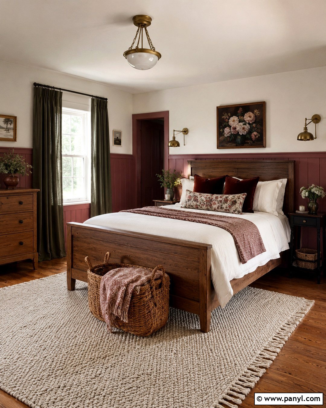 Dusty Rose Half Beadboard - 20 Half Beadboard Wall Paint Colors